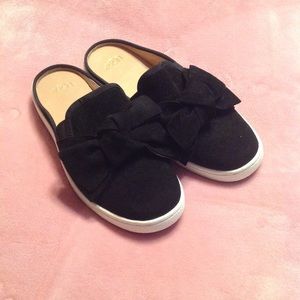 UGG black Bow slip on shoes
